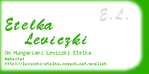etelka leviczki business card